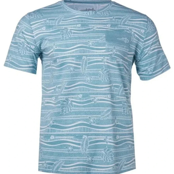 Reel Life Tropical Edges AOP Short Sleeve Tee - Picture 1 of 6